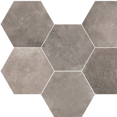 graphite mosaico hexagon 